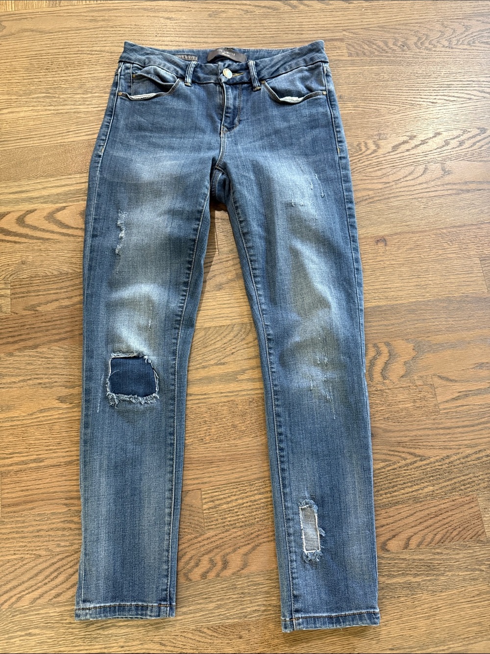The Limited Women's Skinny Distressed Jeans - Blue